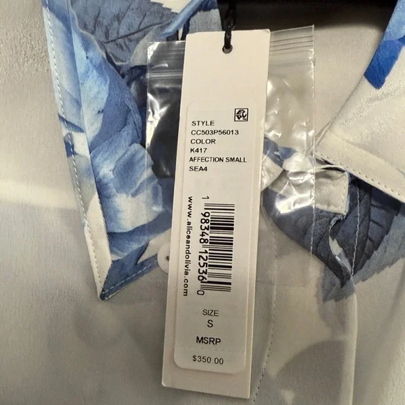 Alice and Olivia Willa top size small new with tag - Picture 2 of 2